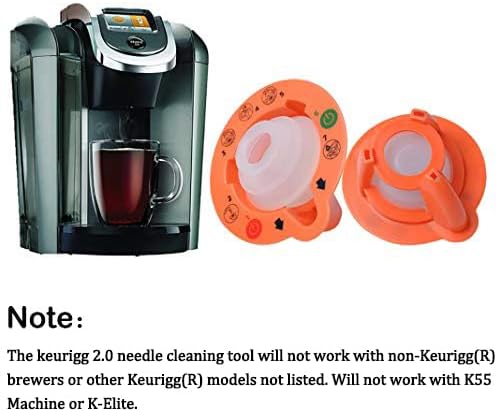 2 Pack Needle Cleaning Tool for Compatible with Ke-urigg 2.0 brewers/coffeemakers Needle Cleaning Tool To Prevent Clogging Removes Coffee Grounds