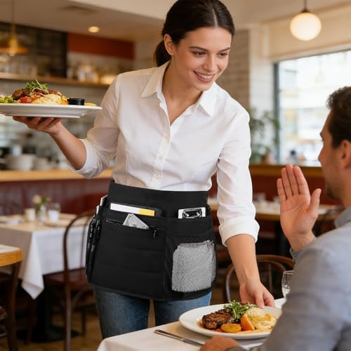 Waitress Server Apron with Multiple Pockets - Image 6