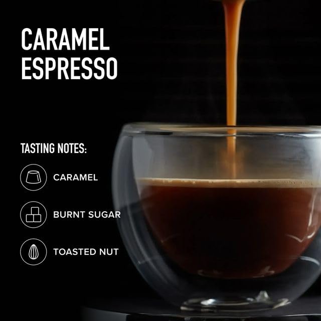 Peet's Coffee, Medium Roast Espresso Capsules, Compatible with Nespresso Original Machine - Caramel, 50 Count (5 Boxes of 10 Espresso Capsules)