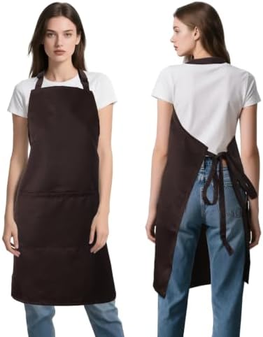Kitchen Bib Chef Apron for Women Men with Pockets | Waterproof, Large Pockets, Adjustable Neck Strap, For Cooking, Painting, Pottery, Ceramics - Image 7