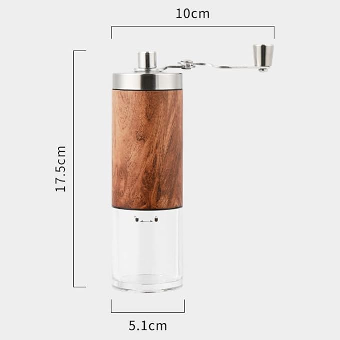 Tutuba Manual Coffee Grinder, Stainless Steel Conical Burr Grinder, Capacity 30g Portable Grinder for Aeropress, Drip Coffee, Espresso, French Press