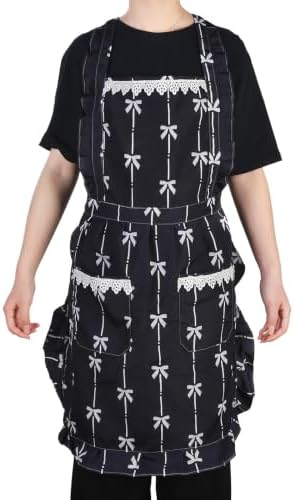 Aoomzoon Cute Aprons for Women with Pockets for Cooking Kitchen Gifts | Adjustable Cross Back Straps Ease Neck Strain, One size Fits Most for Cooking, Grilling and Painting, Gifts for Women - Image 7