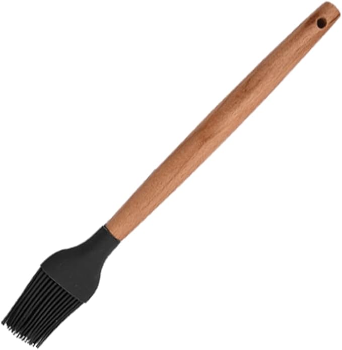1pcs Black Silicone Basting Pastry Brush. Nonstick Heat Resistant Cooking Brush for Backing, Grilling, Cooking Spreading Oil, Butter, BBQ Sauce.
