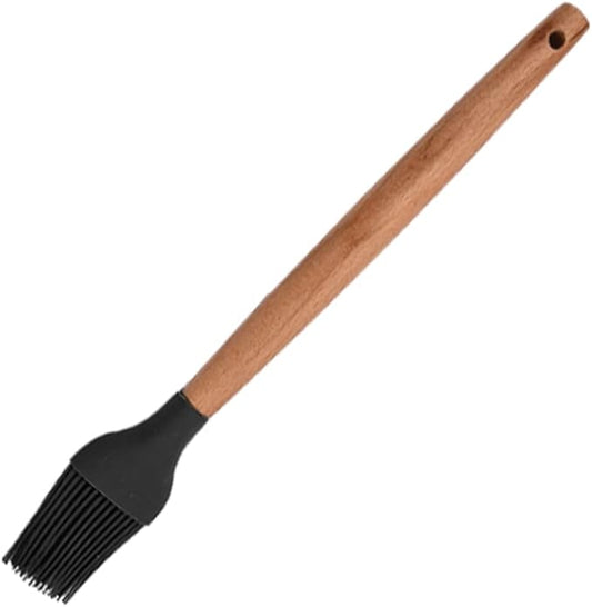 1pcs Black Silicone Basting Pastry Brush. Nonstick Heat Resistant Cooking Brush for Backing, Grilling, Cooking Spreading Oil, Butter, BBQ Sauce.