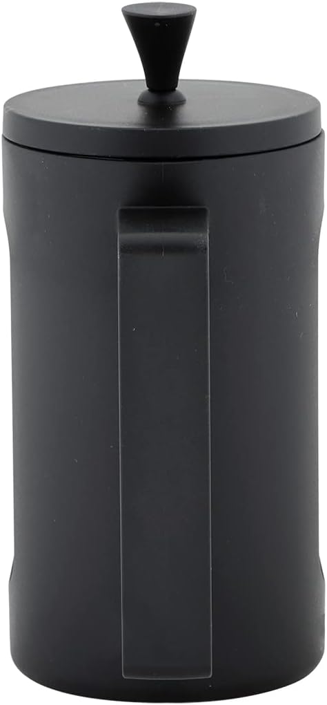 Any Morning Coffe Maker, Stainless Steel Borosilicate Glass French Press, Tea Press for Loose Tea, BPA Free, Heat Resistant Durable, Easy to Clean, 20 oz, Black