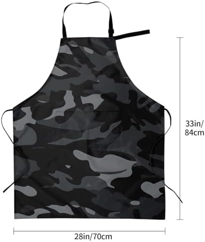 Apron Strong people waterproof work apron for kitchen cooking BBQ party perfect holiday gift with 2 Pockets - Image 5