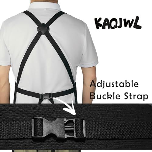 Professional Unisex Chef Apron – Cross-Back, Large Pockets, Water-Resistant Cotton Canvas - Image 6