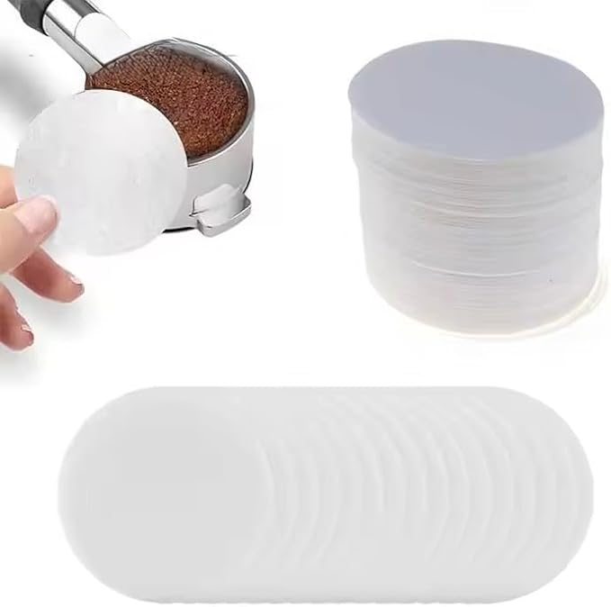Coffee Replacement Paper Filter 500 Count Unbleached Coffee Filter Paper Round Coffee Maker Filters Compatible with Aerobie Aeropress Coffee and Espresso Makers Disposable Coffe Tea Filters (White)