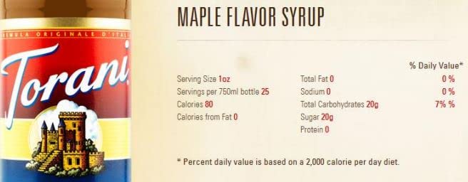 Torani Maple Syrup, 750 mL - Image 5