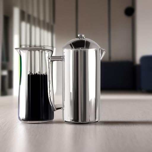 Frieling French Press Coffee Maker - 23 oz, Polished Double-Wall Stainless Steel - Insulated French Press for Camping - All Stainless Steel Coffee Maker