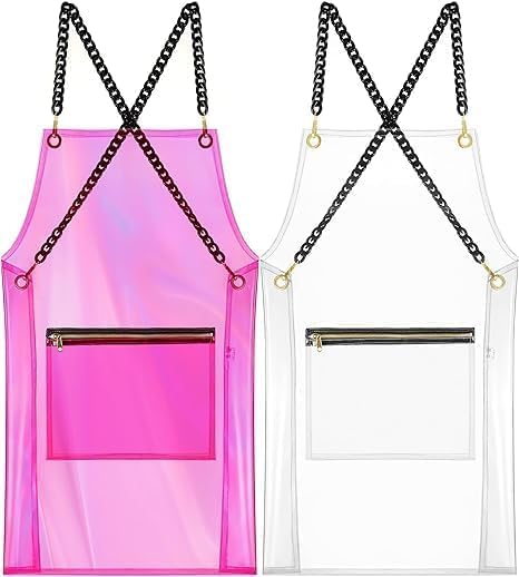 Hair Stylist Apron for Women - Waterproof Barber Nail Tech Apron Hairdresser Hairstylist Salon Aprons with Pocket - Image 2