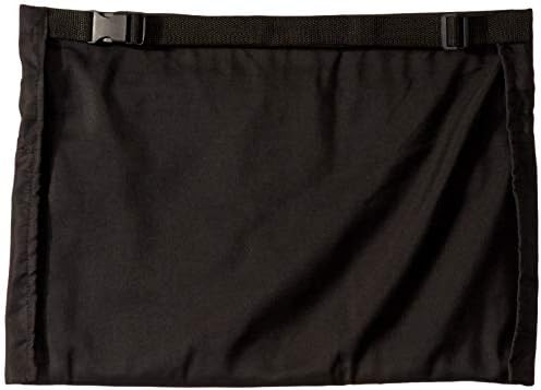 iServ 5 Pockets Black Waist Apron (22x13 inches). Clip-on Server Apron with Zipper pocket. Restaurant Half Aprons Waitress, Waiter, Server, Bartender, Barista, Money Apron, Check Holder, Organizer - Image 2