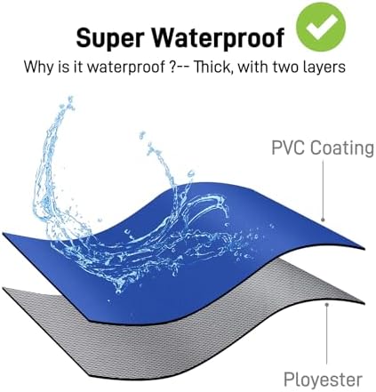 Waterproof Apron with Comfortable Adjustable Bib Rubber Vinyl Dishwasher Heavy Duty Apron for Men Women Dishwashing - Image 2