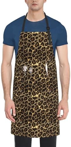 Apron Strong people waterproof work apron for kitchen cooking BBQ party perfect holiday gift with 2 Pockets - Image 2