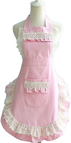 Hyzrz Lovely Home Work Adjustable Apron Cake Kitchen Cooking Women Girls Aprons With Pocket for Gift, Pink - Image 5