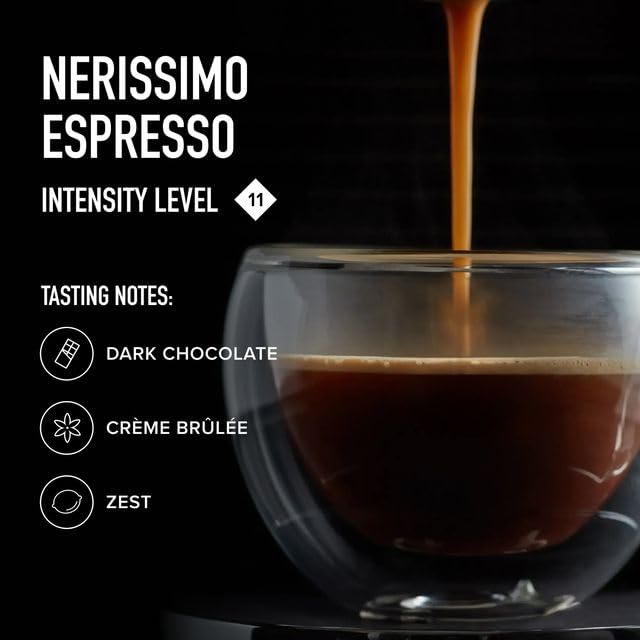 Peet's Coffee, Dark Roast Espresso Capsules, Compatible with Nespresso Original Machine, 100% Arabica Coffee - Nerissimo Intensity 11, 50 Count (5 Boxes of 10 Espresso Capsules)