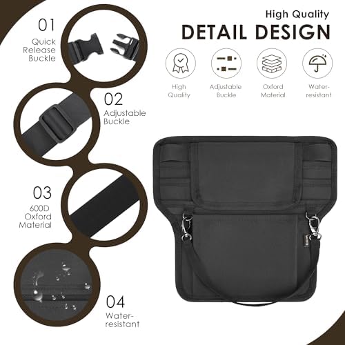 Likesing Server Apron, Serving Apron with Pockets for Waitress, Waiter Waist Tool Pouch Bag with 59'' Adjustable Belt - Image 4