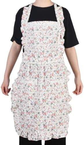 Aoomzoon Cute Aprons for Women with Pockets for Cooking Kitchen Gifts | Adjustable Cross Back Straps Ease Neck Strain, One size Fits Most for Cooking, Grilling and Painting, Gifts for Women - Image 7