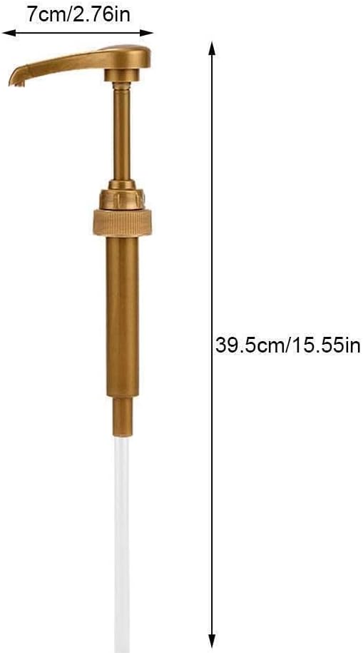 Syrup Pump Compatible with Torani, DaVinci and Skinny (Set of 2) - fits bottles (25.4 oz-750ml) (Gold) - Image 8