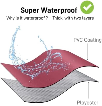 Waterproof Apron with Comfortable Adjustable Bib Rubber Vinyl Dishwasher Heavy Duty Apron for Men Women Dishwashing - Image 2
