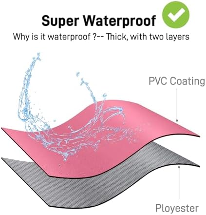Waterproof Apron with Comfortable Adjustable Bib Rubber Vinyl Dishwasher Heavy Duty Apron for Men Women Dishwashing - Image 2