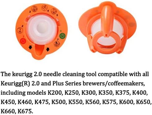 2 Pack Needle Cleaning Tool for Compatible with Ke-urigg 2.0 brewers/coffeemakers Needle Cleaning Tool To Prevent Clogging Removes Coffee Grounds