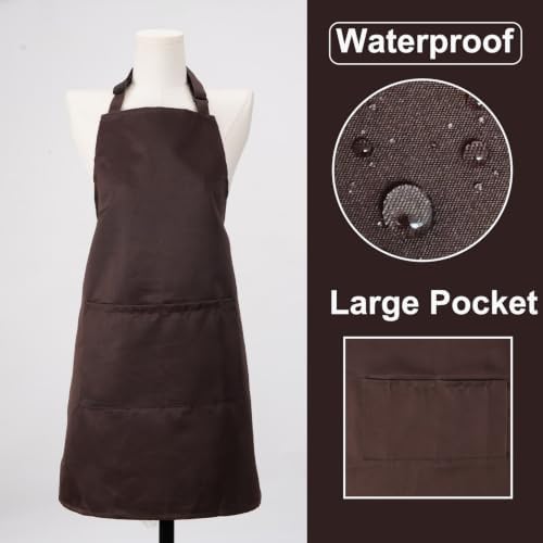 Kitchen Bib Chef Apron for Women Men with Pockets | Waterproof, Large Pockets, Adjustable Neck Strap, For Cooking, Painting, Pottery, Ceramics - Image 2