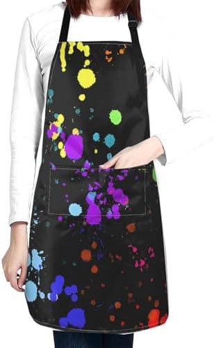 Apron Strong people waterproof work apron for kitchen cooking BBQ party perfect holiday gift with 2 Pockets by Unknown