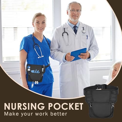 Likesing Server Apron, Serving Apron with Pockets for Waitress, Waiter Waist Tool Pouch Bag with 59'' Adjustable Belt - Image 5