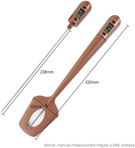 Efeng Candy Thermometer Spatula,Digital Cooking Thermometer with Pot Clip – Silicon Spatula with Meat Thermometer, Instant Read Temperature Reading for Candy,Chocolate,Grill Meat Cooking