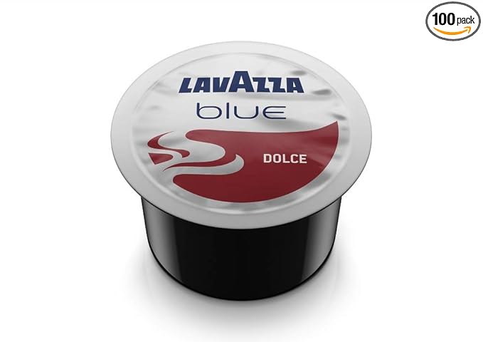 Lavazza BLUE Capsules, Espresso Dolce Coffee Blend, Medium Roast, 28.2-Ounce Boxes (Pack of 100)
