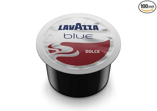 Lavazza BLUE Capsules, Espresso Dolce Coffee Blend, Medium Roast, 28.2-Ounce Boxes (Pack of 100)