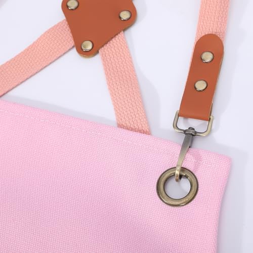 AFUN Aprons for Men Women with Large Pockets, 16-Ounce Cotton Canvas Cross Back Apron - Image 3