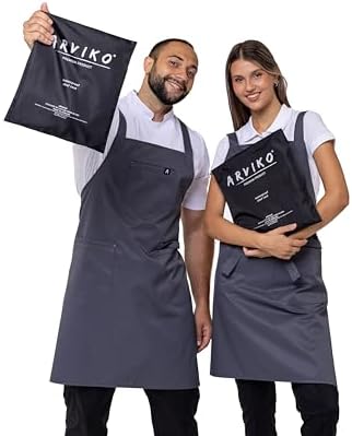 Aquasafe Water-Repellent Cross-Back Bib Apron - Unisex One Size - Image 5