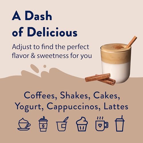 Jordan's Skinny Mixes Syrups, Cinnamon Dolce Coffee Syrup, Sugar Free, Zero Calorie Drink Flavoring & Mixes, 25.4 Ounces (Pack of 2)
