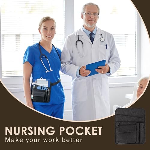Likesing Server Apron, Serving Apron with Pockets for Waitress, Waiter Waist Tool Pouch Bag with 59'' Adjustable Belt - Image 5