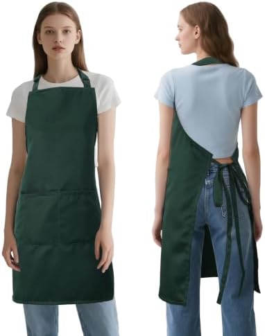 Kitchen Bib Chef Apron for Women Men with Pockets | Waterproof, Large Pockets, Adjustable Neck Strap, For Cooking, Painting, Pottery, Ceramics - Image 7