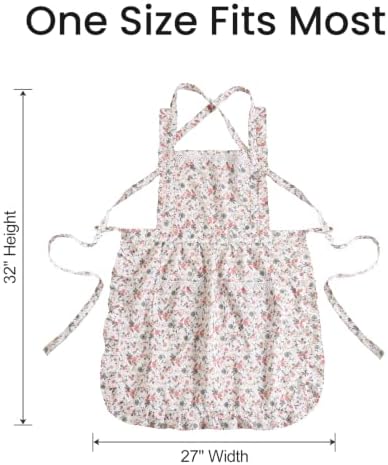 Aoomzoon Cute Aprons for Women with Pockets for Cooking Kitchen Gifts | Adjustable Cross Back Straps Ease Neck Strain, One size Fits Most for Cooking, Grilling and Painting, Gifts for Women - Image 4