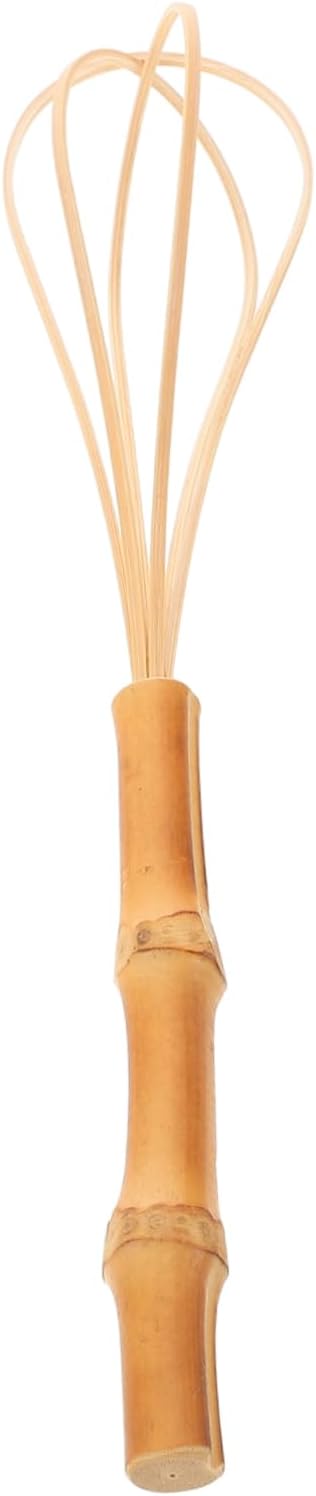 Manual Bamboo Egg Whisk Mixer Versatile Kitchen Beater for Cream Dough and Eggs Ergonomic Design for Comfortable Grip for Baking and Cooking