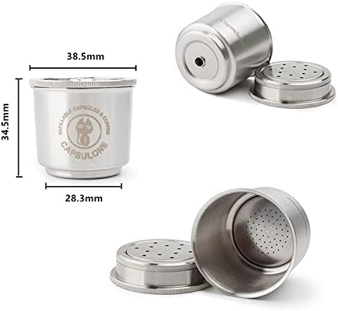 refillable coffee capsule reusable filter capsule pod fit for illy X1 X7 X9 Y1 Y3 Y5 Y9 machine 2capsule+1tamper