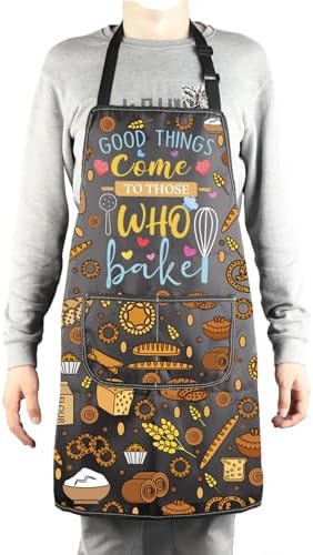 MBMSO Baking Apron the Secret Ingredient is Always Love Apron Baker Gifts Baking Cooking Gifts for Bake Lover Kitchen Apron - Image 4