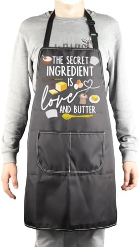 MBMSO Baking Apron the Secret Ingredient is Always Love Apron Baker Gifts Baking Cooking Gifts for Bake Lover Kitchen Apron - Image 4
