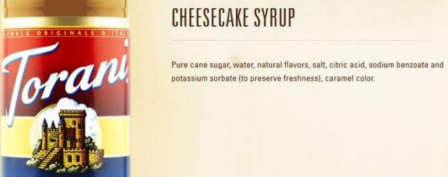 Torani Cheesecake Syrup, 750 ml - Image 6