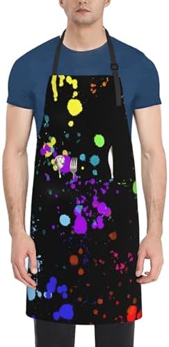 Apron Strong people waterproof work apron for kitchen cooking BBQ party perfect holiday gift with 2 Pockets - Image 2