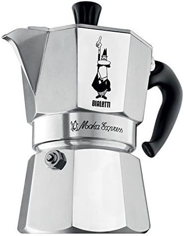 Bialetti 6800 Moka Express 6-Cup Stovetop Espresso Maker w/Replacement Gasket and Filter for 6 Cup