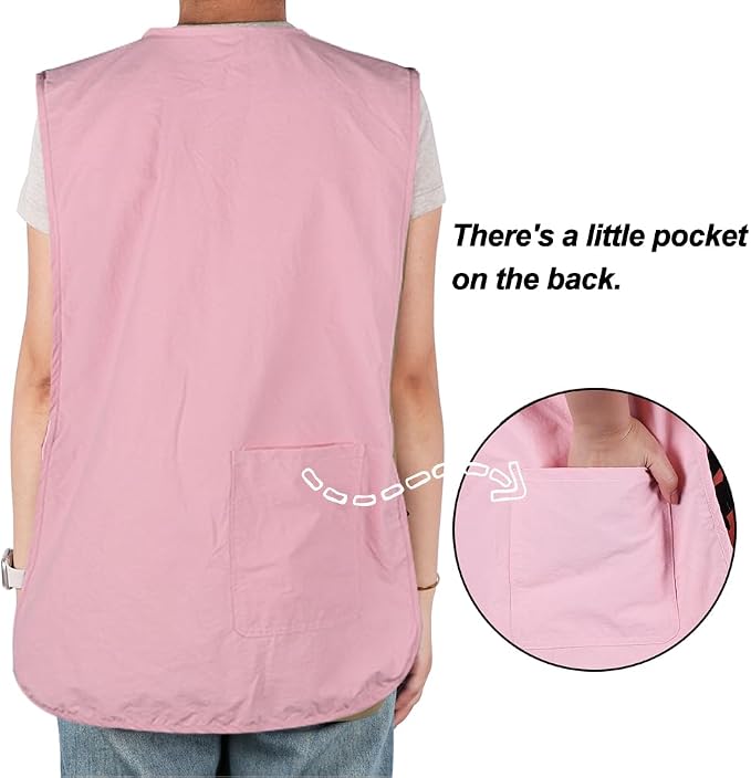 Waterproof Unisex Cobbler Apron with 4 Pockets Vest Style Ultralight Chef Waiter Work Overalls - Image 4