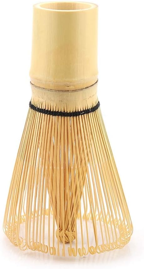 Fdit Tea Whisk for Matcha Powder, 100 Prongs, Bamboo Chasen, 6x11cm, Traditional Tea Ceremony Tool