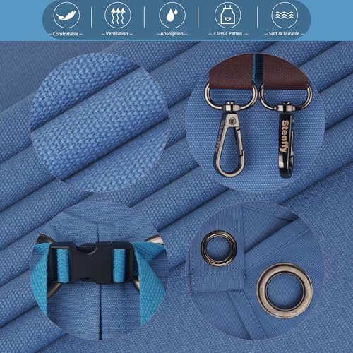 Kitchen Apron, Work Apron, Canvas Apron, SkyBlue | Multiple Pockets, Gardening, Painting, BBQ, Carpenter, Sizes M to XXL - Image 4