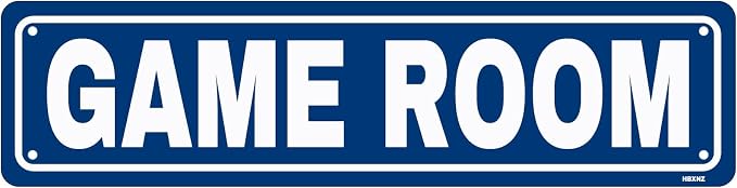 Game Room Sign Game Decor Metal Tin Signs Street Door Sign for Cafes Bar Pub Beer Club Wall Home Decor Gift 16X4 Inches by HBXNZ