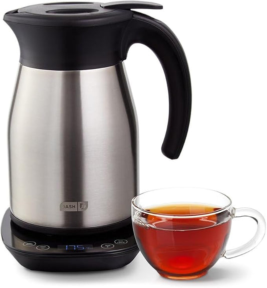 Dash Insulated Electric Kettle, Cordless Hot Water Kettle - Stainless Steel, 57oz/1.7L